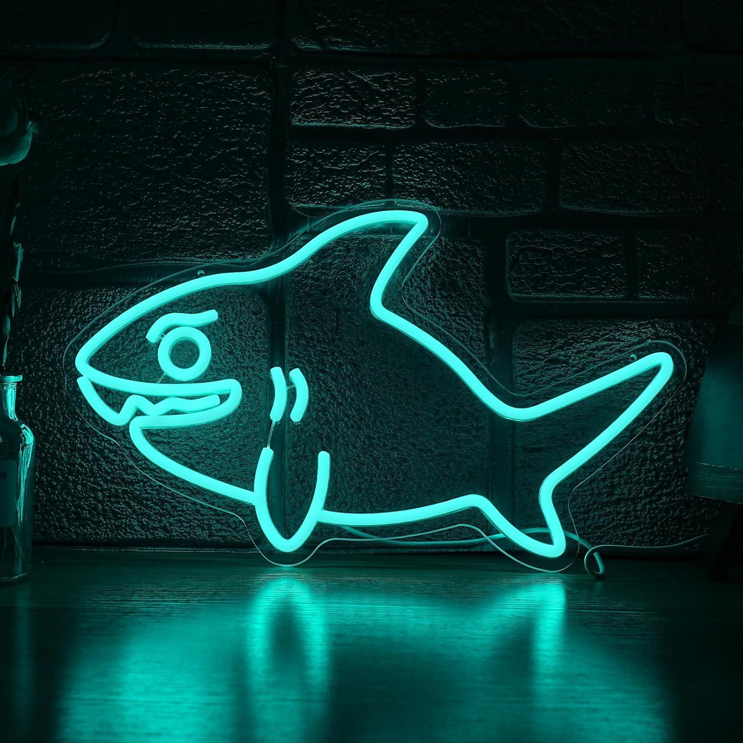 상어 네온사인 USB 디밍 가능 LED 조명, 아이 방 - Marine Zoo 리뷰 및 가격