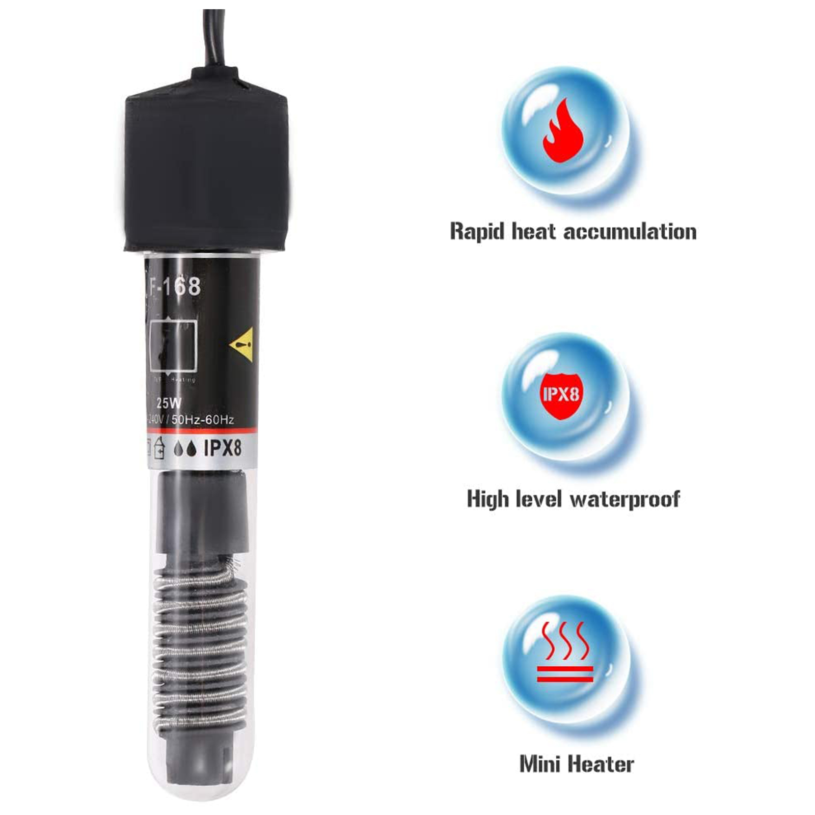 미니 수족관 히터 잠수정 물고기 탱크 물 자동 온도 2 - Marine Aquarium Heater 리뷰 및 가격