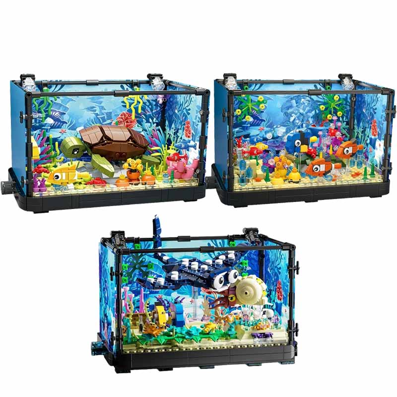 조명이 포함된 어항 빌딩 블록 세트, 수족관, 해양 거 - Marine Aquarium & Regional Centre 리뷰 및 가격